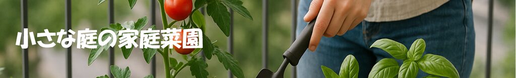 小さな庭の家庭菜園